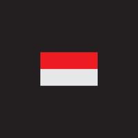 republiek van Indonesië vlag icoon vector