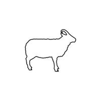 schapen icoon vector illustratie symbool ontwerp