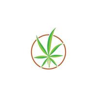 cannabis blad logo vector