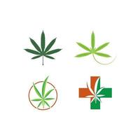 cannabis blad logo vector