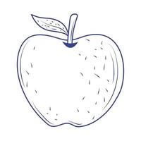 Apple fruit pictogram vector