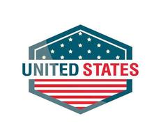 badge van de verenigde staten van amerika vector