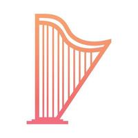 harp instrument musical vector