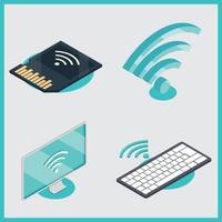 internet wifi-technologie vector