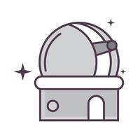 ruimte observatorium icoon vector