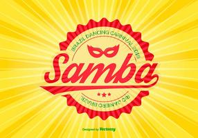 Kleurrijke Samba Vector Illustratie