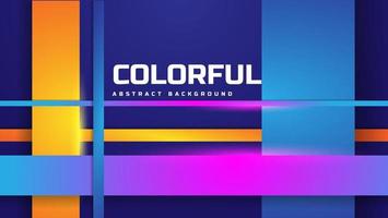 abstract futuristische achtergrond met overlappende kleurrijk strepen. vector illustratie
