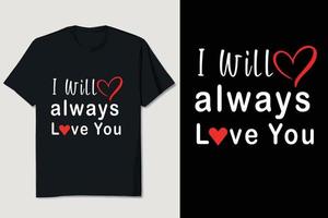 Valentijn t-shirt ontwerp vector