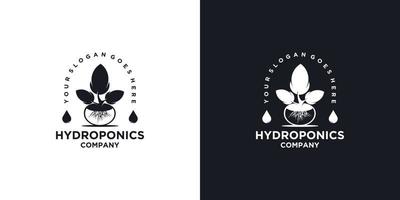 hydrocultuur logo inspiratie vector