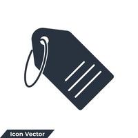 prijskaartje pictogram logo vectorillustratie. tag label symboolsjabloon voor grafische en webdesign collectie vector