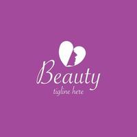 schoonheid vrouw mode logo sjabloon vector