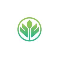 blad icoon logo, eco blad logo vector