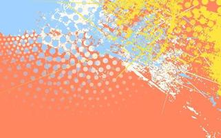 abstract grunge structuur plons verf pastel kleur oranje achtergrond vector