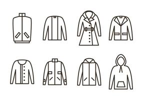 Wintercoat Vector Pictogrammen