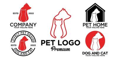 huisdier logo ontwerp met creatief uniek stijl premie vector een deel 1