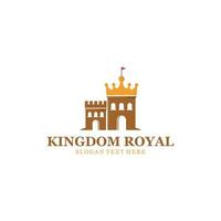 kasteel kroon Koninklijk illustratie logo vector