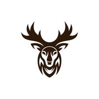 hoofd eland dier illustratie logo vector