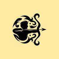 boogschutter sier- luxe illustratie logo vector