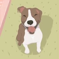 schattige kleine hond vector