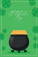 st patricks dag kaart vector