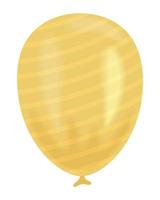 geel gestreept ballon helium vector