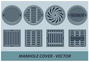 Manhole cover vector