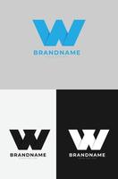 letter w logo vector