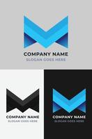 letter m logo vector