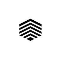 vector ontwerp abstract zeshoek logo icoon pro vector
