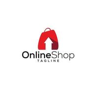 online winkel logo ontwerpen sjabloon, vector illustratie, pro vector