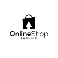 online winkel logo ontwerpen sjabloon, vector illustratie, pro vector