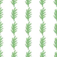 groene bladeren naadloze patroon. vector hand getekend botanische illustratie. mooie scandi-stijl voor stof, textiel, behang. digitaal papier op witte achtergrond