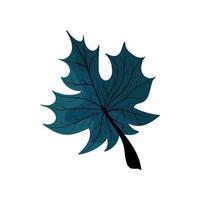 fantasie herfst boom blad. abstract blad vorm voor ontwerp. geïsoleerd Aan wit achtergrond. vector