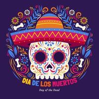 dia de los muertos achtergrond vector