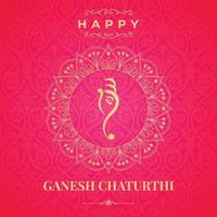 vector illustratie van ganesh chaturthi voor Hindoe festival viering