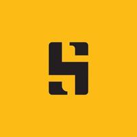 hs-logo ontwerp en sjabloon. creatieve hs pictogram initialen gebaseerde letters in vector. vector