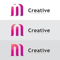 letter m logo pictogram ontwerp sjabloon elementen vector