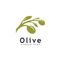 olijf- olie logo ontwerp vector sjabloon