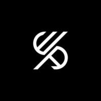 wa letter logo creatief ontwerp met vectorafbeelding, wa eenvoudig en modern logo. vector