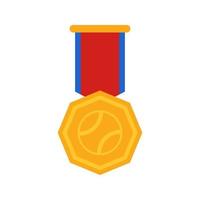 goud medaille met lintje. vector illustratie