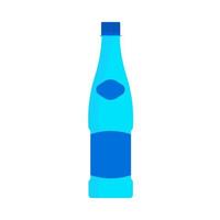 water fles plastic voorwerp natuurlijk levensstijl symbool vector icoon. aqua drinken mineraal Frisdrank blauw. glas drank houder