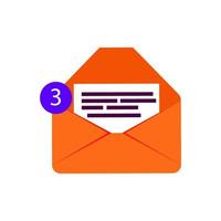 envelop mail papier communicatie geïsoleerd wit brief bericht. bedrijf envelop mail icoon post kantoor illustratie vector. correspondentie e-mail post- teken element. elektronisch envelop mail icoon vector