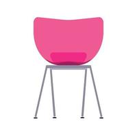 stoel voorkant visie vector icoon fruniture illustratie geïsoleerd wit. interieur stoel kantoor symbool. modern sofa stoel leven kamer