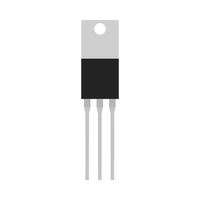 transistor uitrusting microprocessor pc micro een deel. stroomkring element spaander vector elektronisch icoon industrie