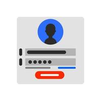 Log in gebruiker vector illustratie wachtwoord teken web bladzijde ontwerp icoon. internet koppel met Log in gebruiker toegang authenticatie registratie Log in gebruiker. veiligheid bescherming Log in gebruiker het formulier toepassing icoon