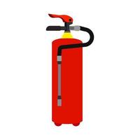 brand brandblusser rood veiligheid gereedschap druk beschermen brandbaar industrie vlak. Brand blussen uitrusting vector icoon schuim afdeling