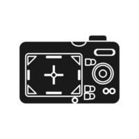 foto vector icoon en fotograaf symbool illustratie solide zwart. camera film afbeelding technologie en web beeld teken. fotograaf kader lens en vlak uitrusting gemakkelijk element. apparaat vastleggen