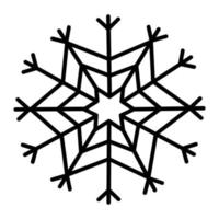 gemakkelijk sneeuwvlok voor creëren nieuw jaar en Kerstmis decoraties vector