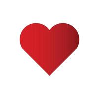 hart liefde pictogram - hartsymbool, valentijn dag - romantiek illustratie geïsoleerd vector