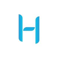 letter h-logo. h brief ontwerp vector